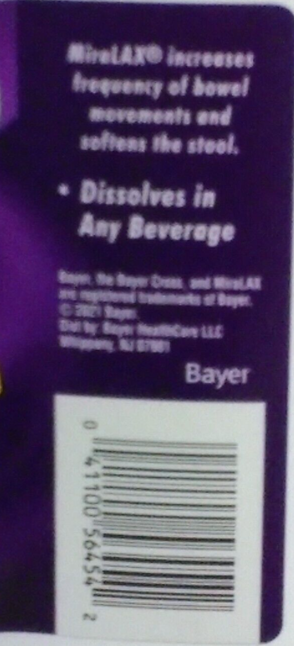 Miralax Powder Laxative 68 Doses 40.8 Ounces 10/2024 41100564542