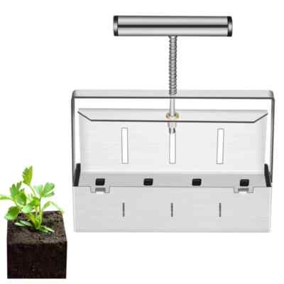 Handheld Soil Blocker 2-Inch Soil Block Maker Soil Blocking Tool Home and Garden