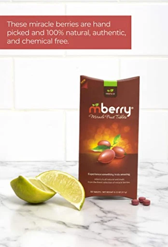 mberry Miracle Berry Tablets | 2 Pack (20 Tablets) Official mberry Brand - Image 4 of 4