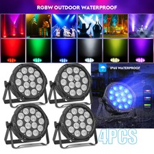 UKING 4pcs LED 14x15W IP65 Outdoor Waterproof RGBW 4in1 DJ Stage Light Club Bar