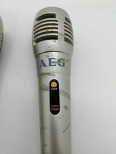 Vintage AEG silver Dymanic Handle Microphone High Grade working - Jack 6.35mm