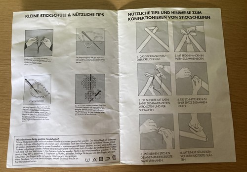 Stickpackung Kreuzstich - Rico Design - Schleife - neu 6087 - Bild 3 von 6