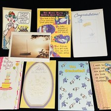 Lot of Vintage Greeting Cards, Easter, Birthday, Graduation Made In USA Hallmark