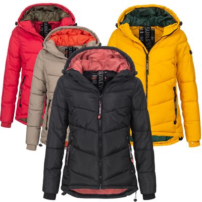 Sublevel Damen Jacke warme Winterjacke Outdoorjacke Mantel mit