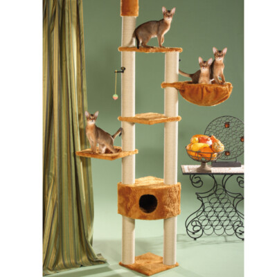 deckenhoher Kratzbaum Modell Sonja von Clevercat in vielen Farben lieferbar  | eBay.de