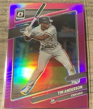 2021 Donruss Optic Tim Anderson Pink Prizm #181 - Chicago White Sox