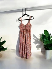 Land Of The Free Summer Midi Dress Size M Colorful