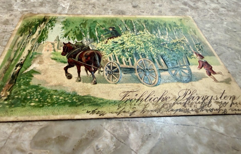 Old English Co. Lustige Pfirsich-Geburtstagskarte – 'Have A Peachy Day', Blanko Innen, 15x15 Cm
