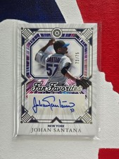 Johan Santana- Auto Fan Favorites /75- 2025 Panini MLB Boys of Summer #3- Mets