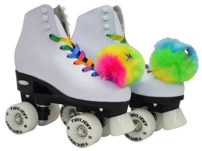 Epic Skates Epic Allure Light-Up Quad Roller Skates White Youth 2 Allure02