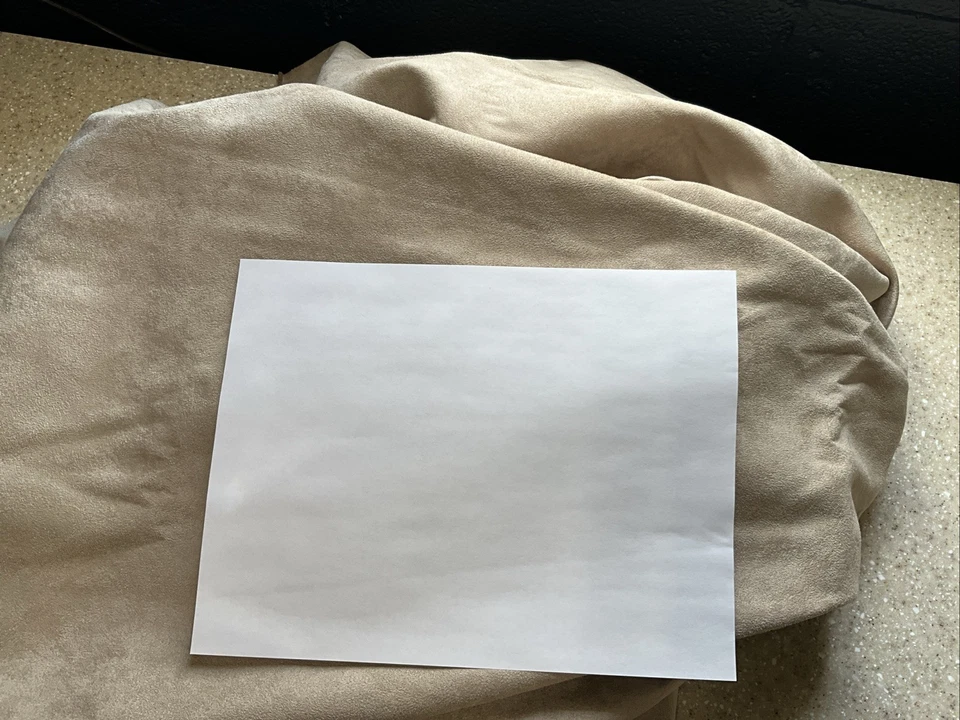 "Remanente de tela de diseñador gamuza camel 55"" X 56"" (más amarillo de lo que se muestra en la foto)" Foto 4 de 4