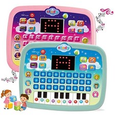 Kids Learning Tablet Toddler Tablet with LED Screen Teach Alphabet Green