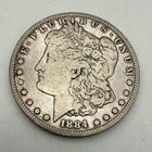 1884-O Morgan Silver Dollar $1 New Orleans Mint Mark VG/F 90% Silver
