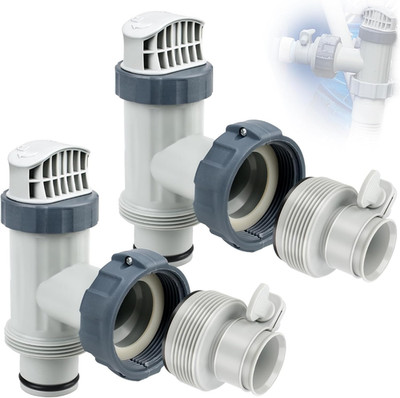 Above Ground Pool Plunger Valve with Hose Adapter B for Intex Pools