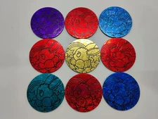 Pokemon Prismatic Evolutions Lot Of 9 Eevee Glitter 2" Collector Coins