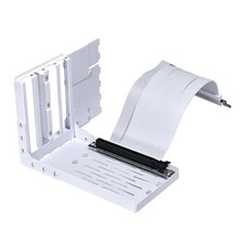 LIAN LI UNIVERSAL 4- SLOTS VERTICAL GPU KIT WITH GEN 4 RISER VG4-4 WHITE