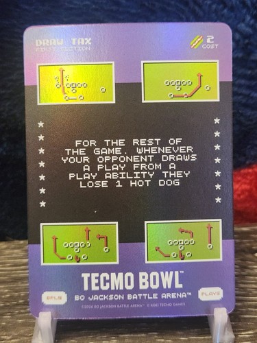Bo Jackson Battle Arena Tecmo Bowl Bonus Play 1 Draw Tax - BPL9
