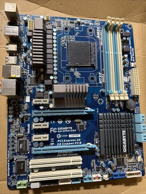Gigabyte Technology GA-970A-UD3 Socket AM3 AM3+, AMD Ryzen Motherboard