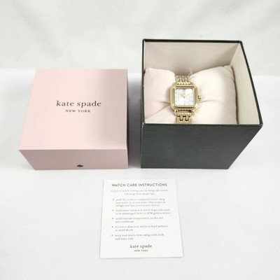 NEW Kate Spade Gracie Gold Stainless Steel Square Watch KSW1863