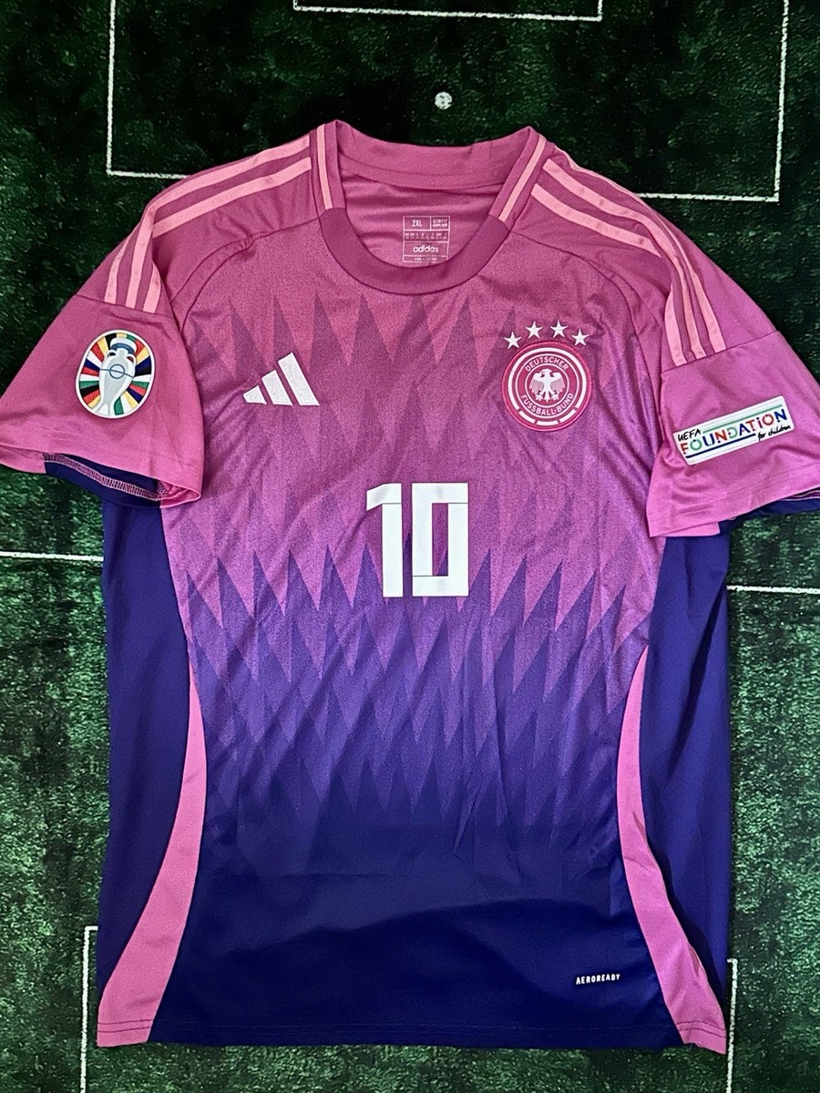 Jamal Musiala Germany National Soccer Team Pink Replica Jersey