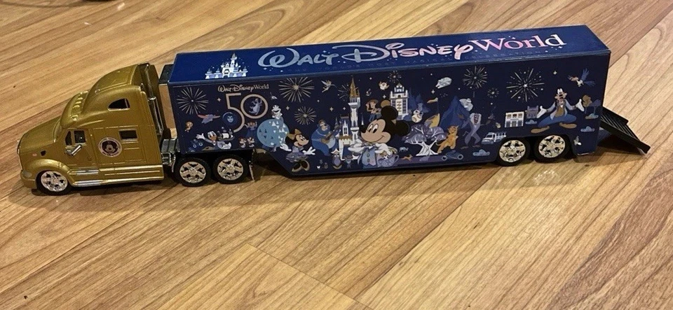 Jada Disney World 50th Anniversary 18 Wheeler Peterbilt Model Truck Mickey Mouse - Image 2 of 4