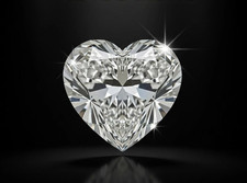 1 CT Heart Cut Natural White Diamond D Grade VVS1 Loose Diamond Stone Gift Her