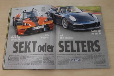 Auto Bild Sportscars 03/2014 Porsche 911 991 Ruf Rt 35 Roadster mit 630PS besser