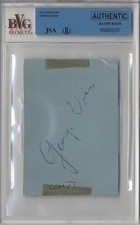 JSA Certified Authenticated Cut Signatures George Weiss Encased by BVG Auto 0q3