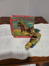 Vintage tin japan wind-up Bar-x Cowboy