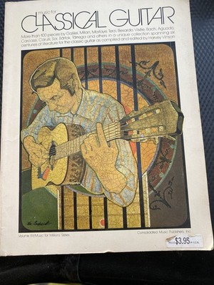 Vtg Music For Classical Guitar 100 Pieces By Galilei Milan Besardi Back  Book