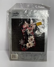 Something Special Needlepoint White Poinsettias Stocking 30743 Christmas Sealed