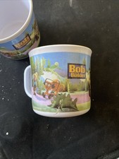 Vintage 1998 Bob The Builder Mug Cup Small Melamine Plastic Born to Play Child&rsquo;s