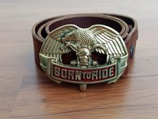 A vintage, collectible belt from 1981 by the renowned Baron Buckles company
