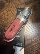 2 pcs KIKO MILANO 3D Hydra Lip Gloss Shade 17 Shine Glitter Liquid 6.5ml/0.21 ml
