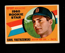 4335* 1960 Topps # 148 Carl Yastrzemski RC VG