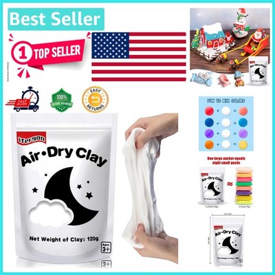 Air Dry White Clay for Kids - Develop Imagination & Artistic Skills - 4.23oz