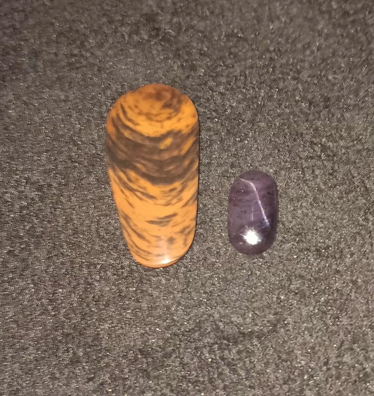 Obsidian (X3 Cabonchons. Mahogany, Velvet And Snowflake Obsidian).