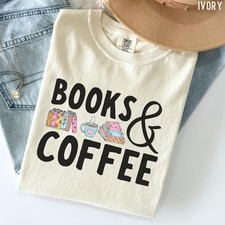 Books Coffee Comfort Tee Cute Reading Lover Gift Apparel Shirt