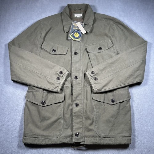 Wallace & Barnes Field Chore Coat Rugged Workwear Army Green Mens XL AQ422 - product listing photo