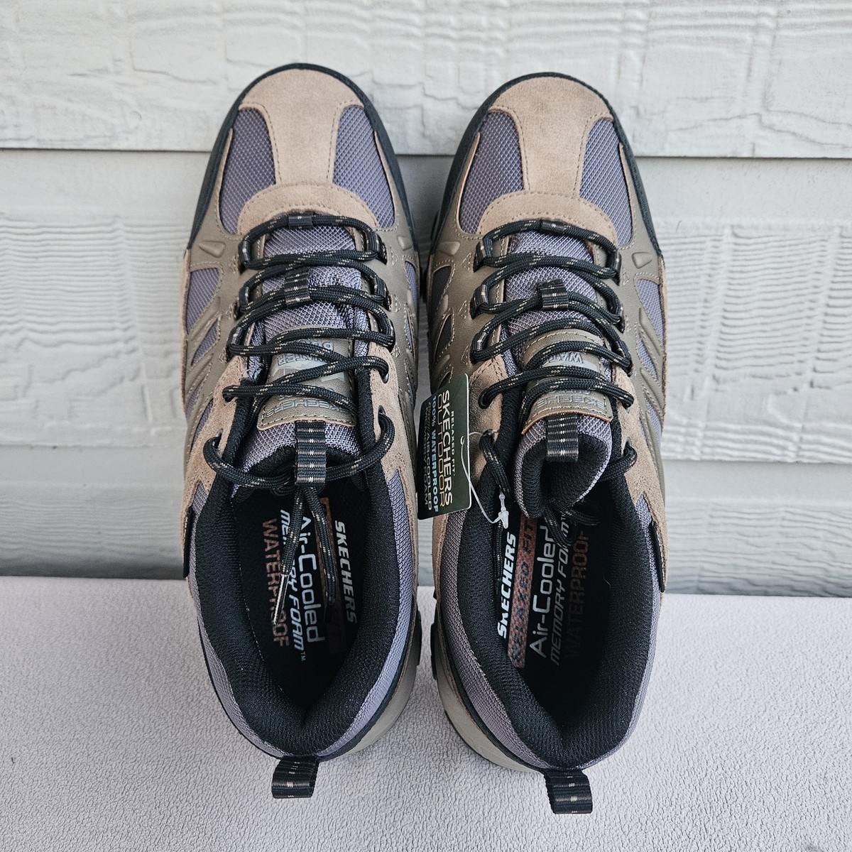 SKECHERS Relaxed Fit Selmen Enago Brown Leather Waterproof Hiking Boots Sz 11.5 Skechers Selmen Enago Hiking Shoe Men SZ 11.5 Relaxed Fit  main image 4