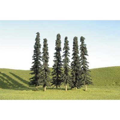 Bachmann Trains - SCENE SCAPES - 8''- 10'' CONIFER TREES (3 per box) - O Scale