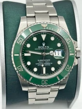ROLEX Submariner 116610 HULK GREEN Ceramic Stainless Steel 40mm Watch