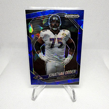 Panini 2025 Prizm Black Jonathan Ogden Baltimore Ravens #7 Blue Ice /125