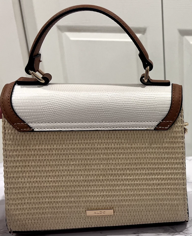 Aldo beige/marrón monedero/bolso de mano/brossbody Foto 2 de 4