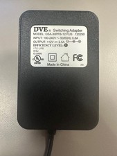 50X Used DVE DSA-30PFB-12 FUS 120250 Power Adapter 12V 2.5A 100-240V 50/60Hz 0.8