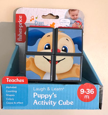 Nuevo en caja Fisher-Price Laugh & Learn Cubo de actividad para cachorros con luces, juguete musical para bebés