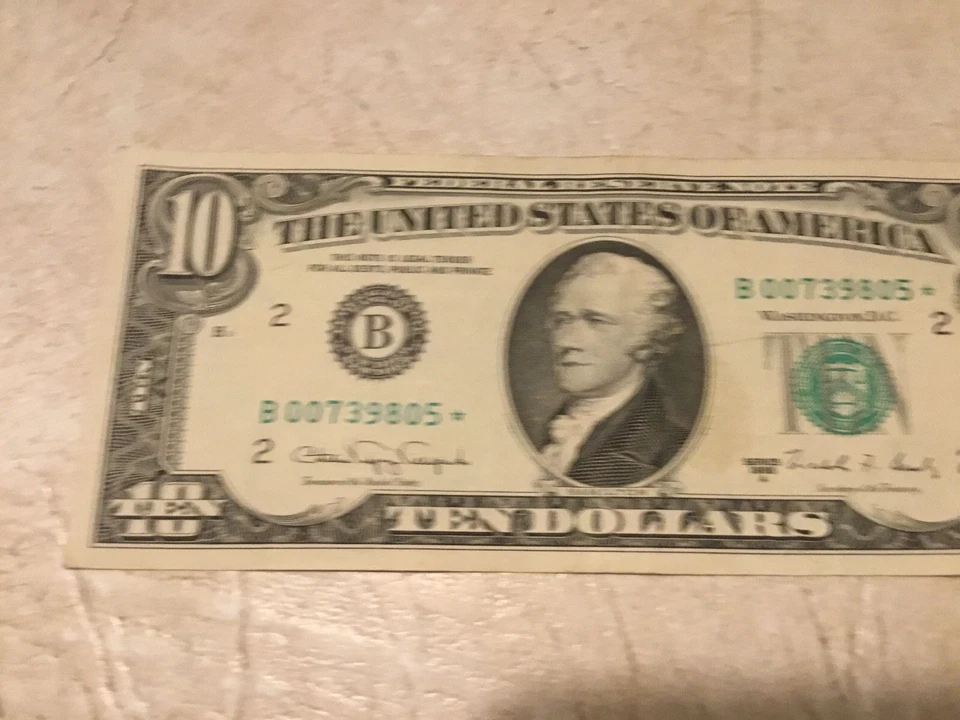 1988A STAR NOTE $10 DOLLAR CLEVELAND D James Bond Bill *007 * & *009 Lot Of 2 - Image 4 of 4