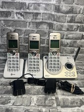 AT T Cordless Phone DL72319 DECT 6.0 3 Handsets Connect To Cell Used Works Read