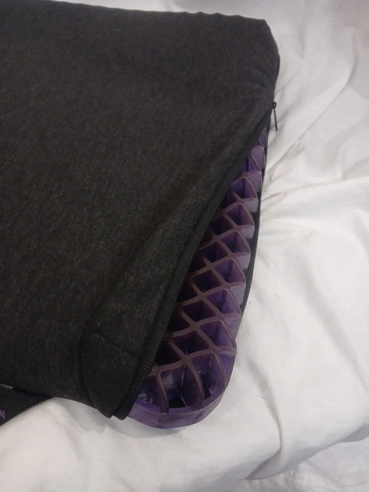 Cojín de asiento púrpura simplemente alivio de presión coche, oficina, viaje, almohadilla para silla de ruedas Foto 4 de 4