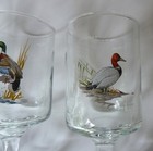 Set of 3 Vintage Ned Smith Stemmed Glasses  Mallard, Canvasback & Redhead Ducks — photo 8